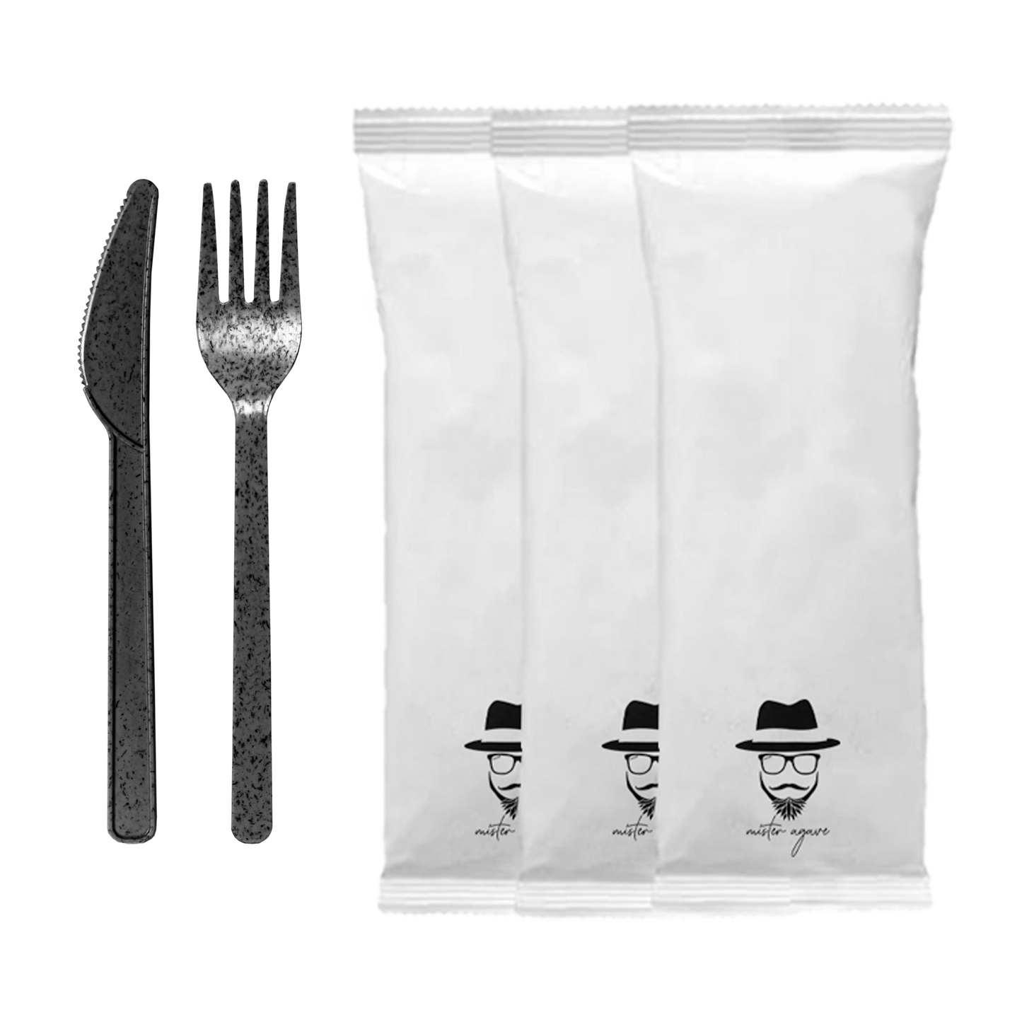 Black Agave Cutlery Pack