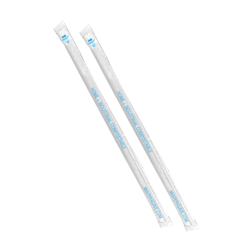 HOM-GCAUB8.5W Ultramarine Blue Color Giant Straw 8.5" X 7.5mm Wrapped